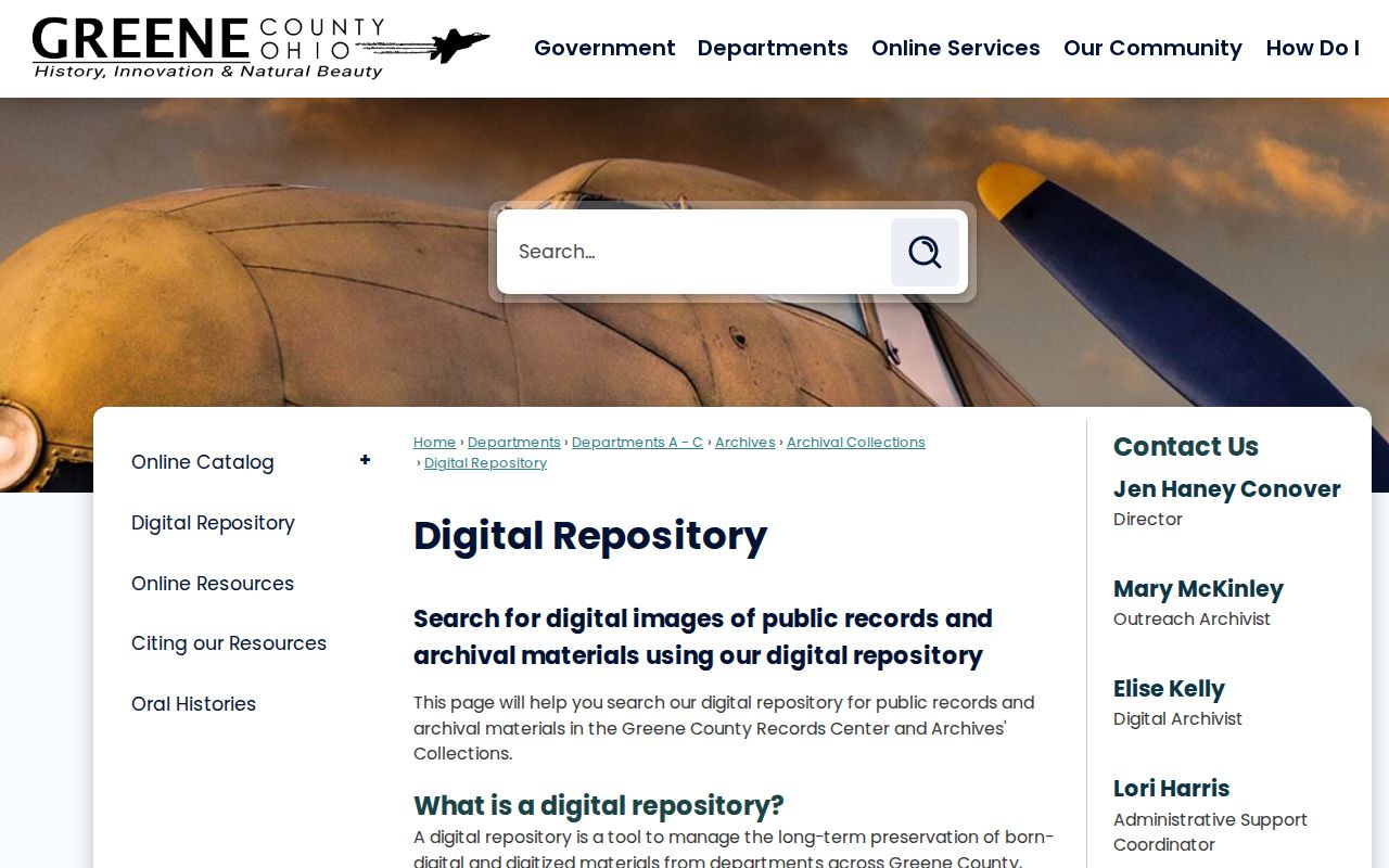 Beavercreek Township city directory research in the Greene County Archives Digital Repository