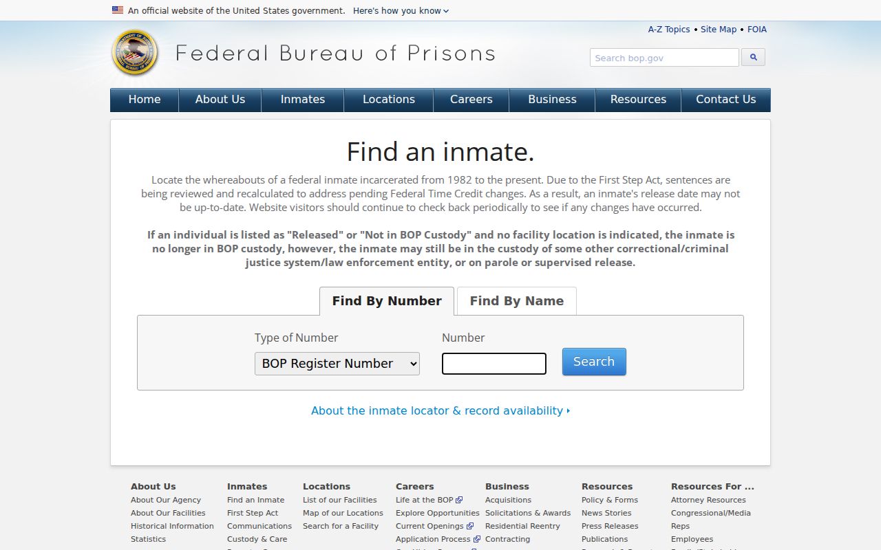 Beavercreek Township resident lookup federal inmate locator screen