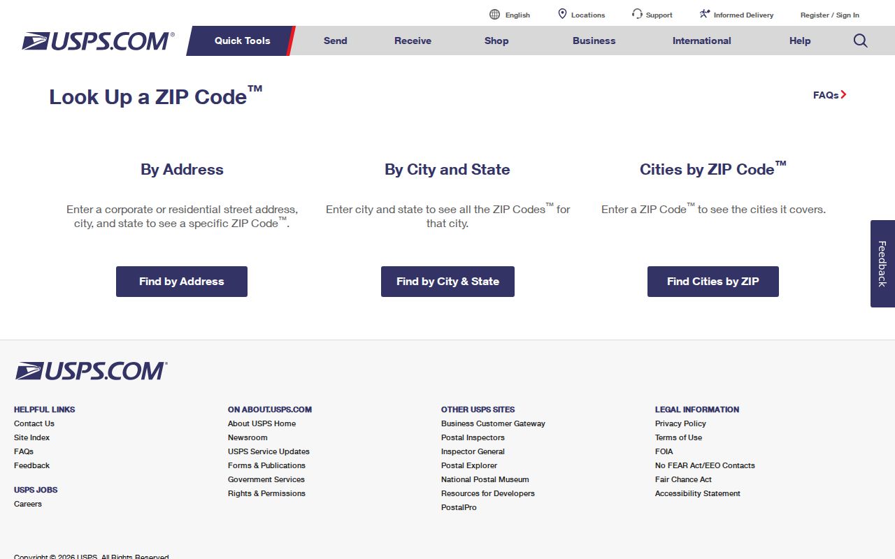 Beavercreek Township ZIP code directory USPS address verification screen